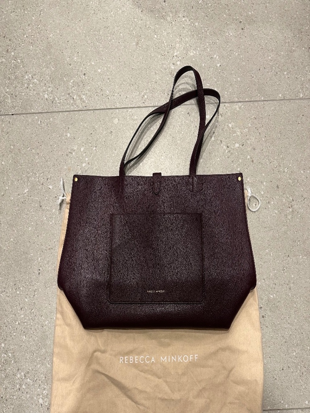 REBECCA MINKOFF MEGAN LEATHER TOTE HANDBAG - Picture 5 of 8